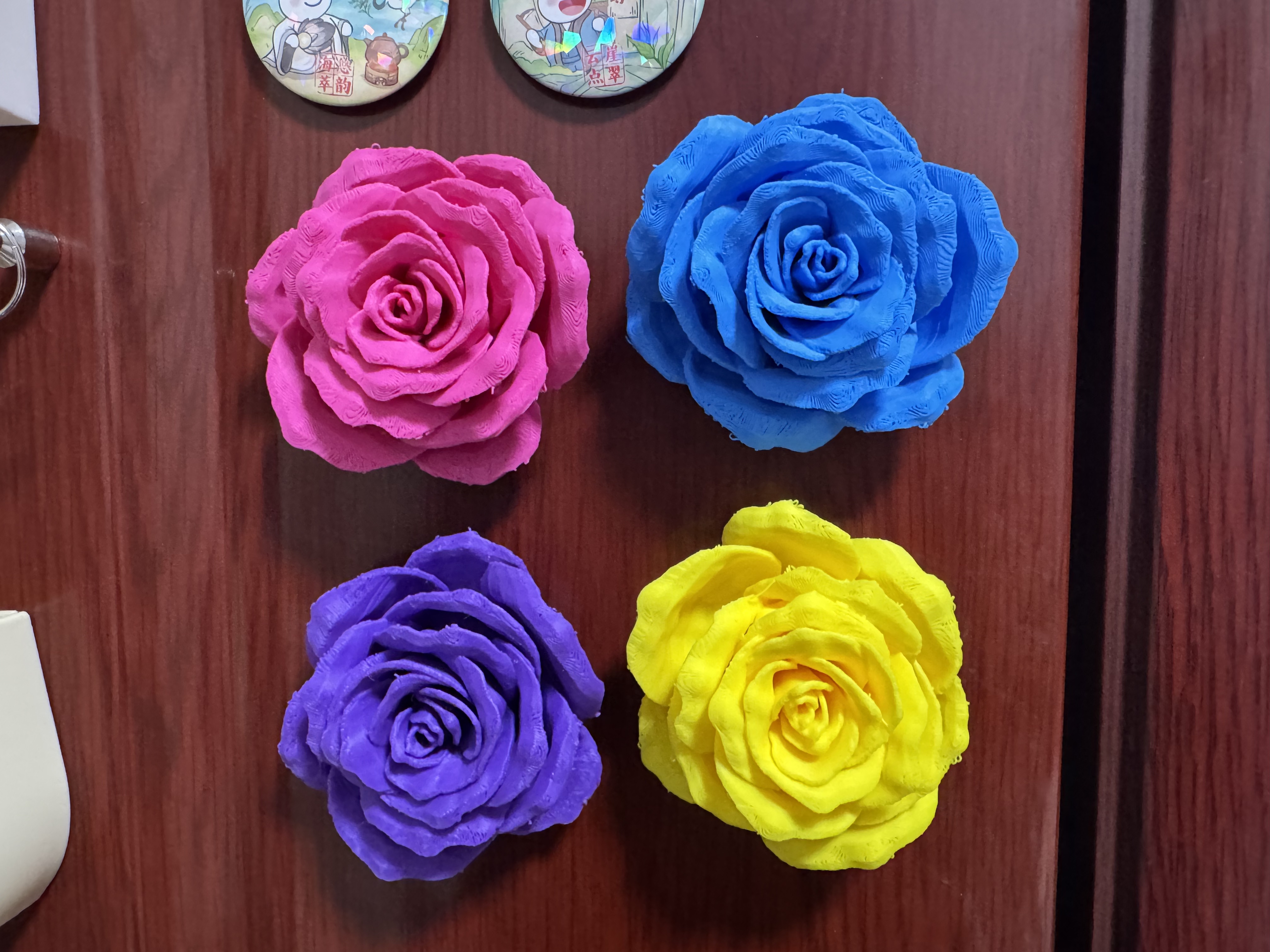 Miniatura 1 do modelo 3D 玫瑰冰箱贴