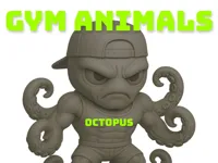 Poulpe de salle — figurine Gym Animals — photo 2