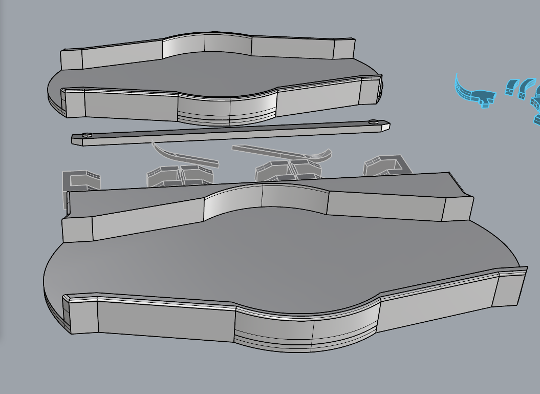 Miniatura 2 do modelo 3D 假面骑士ooo腰带，可插原版硬币