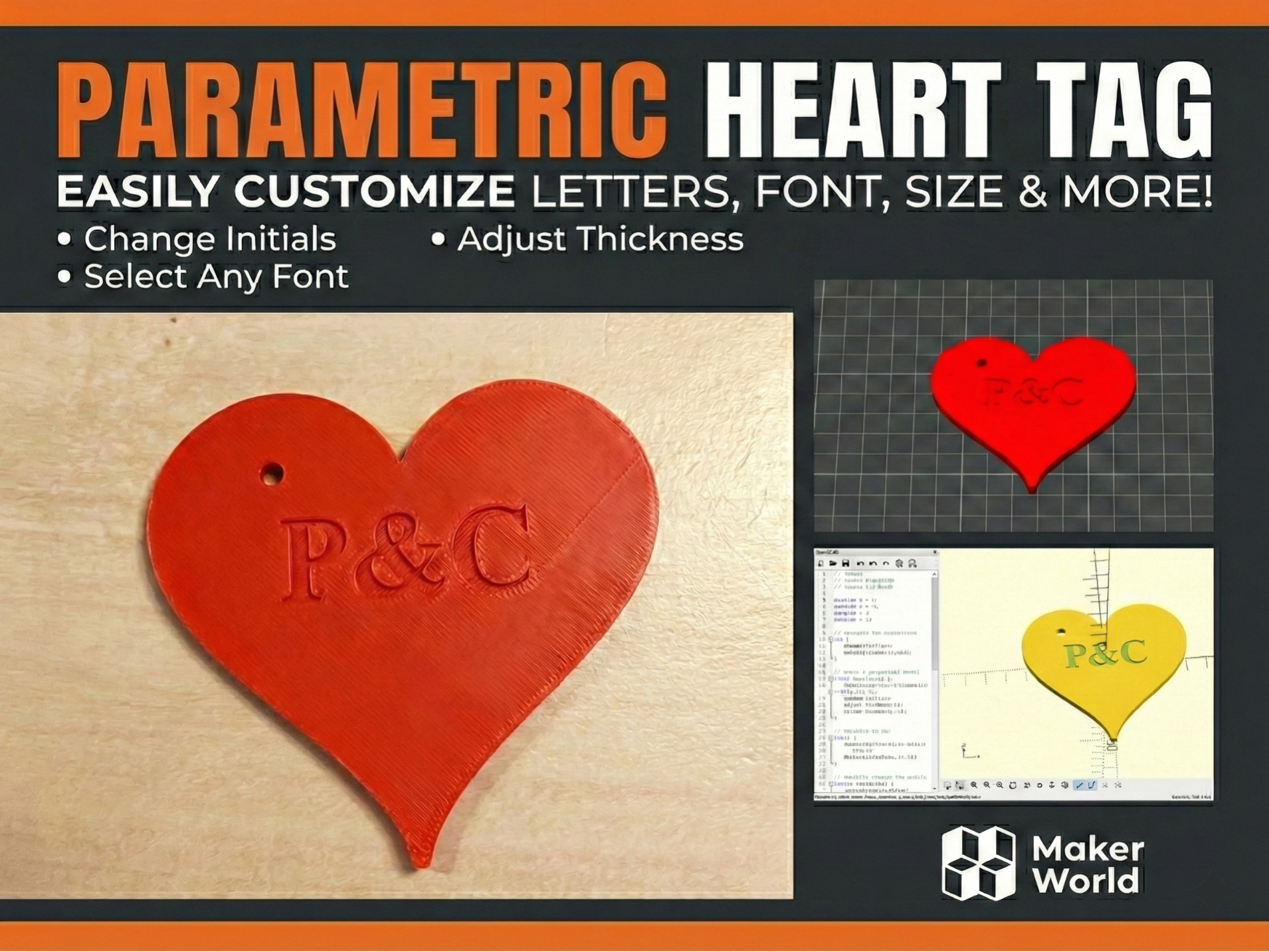 Custom Initial Heart Keychain - Valentine Gift