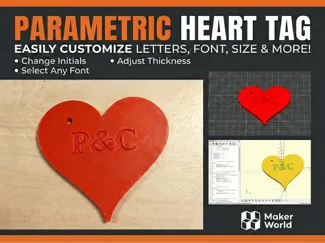 Custom Initial Heart Keychain - Valentine Gift
