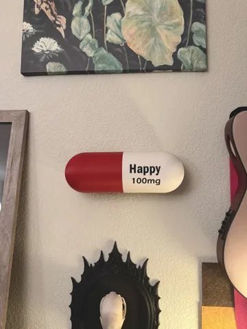 Cuadro decorativo en 3D: The Happy Pill (Wall Art) — vista de referencia 4
