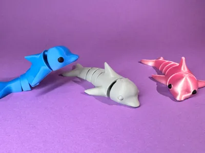 Articulated Baby Dolphin - Flexable Toy - No AMS