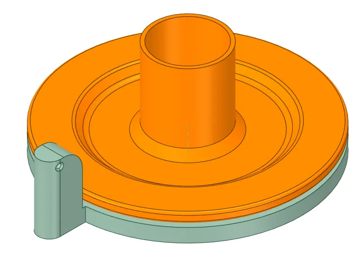 Horizontal spool holder