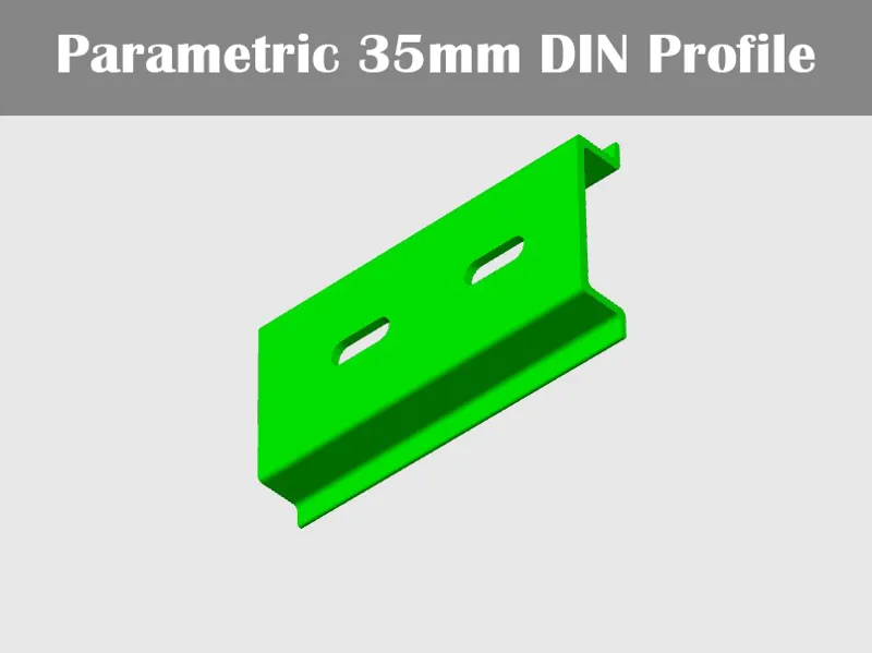 Parametric 35mm DIN Profile