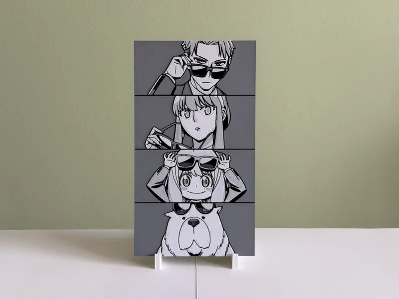 Spy x Family - Loid, Yor, Anya & Bond - Hueforge