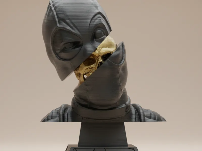 Split Head 3D Print: Deadpool – n.03