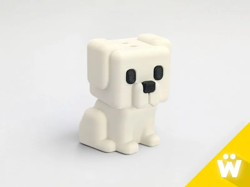 Cubic Maltese Dog | CubicPets #001 | Keychain