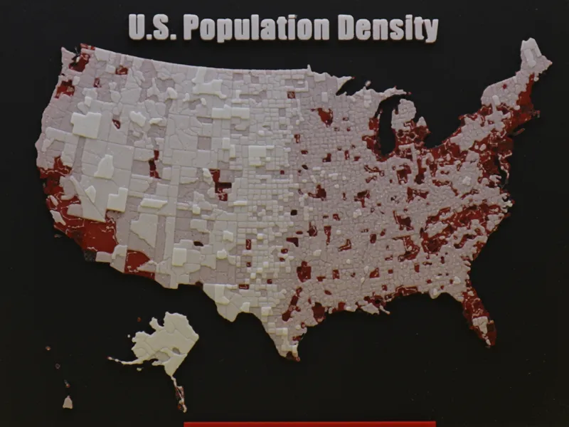 US Population Density Hueforge
