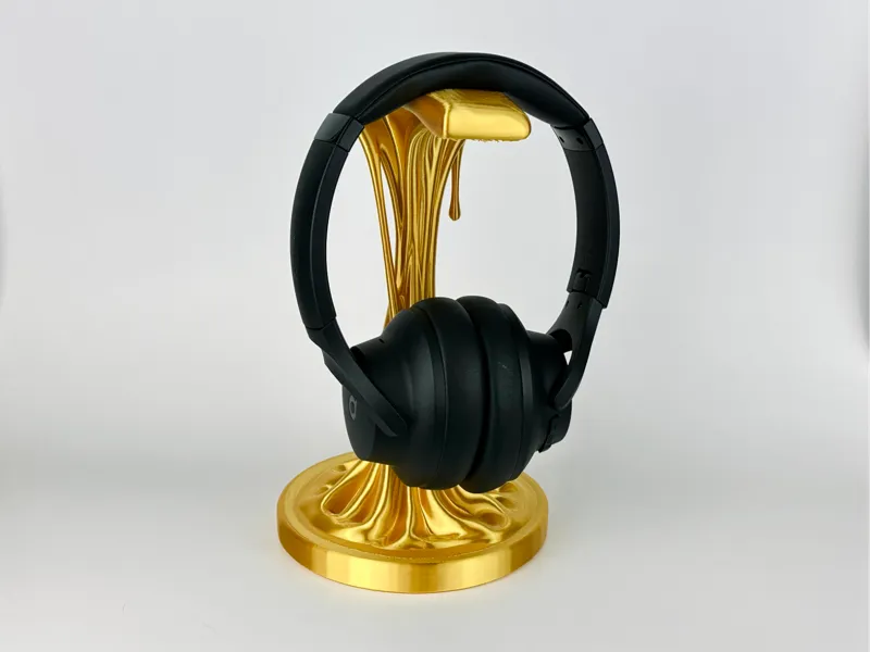 Melting Gold Headphone Stand