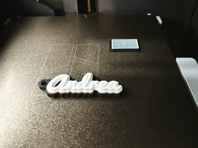 Keychain Andrea  BlackWhite