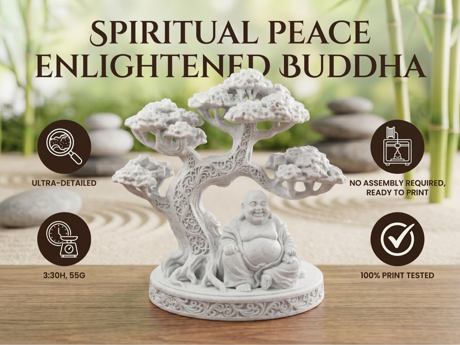 Spiritual Peace: Enlightened Buddha