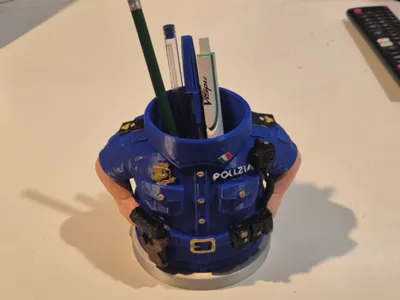 Customizable Police Pen Holder
