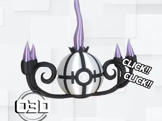 Chandelure Pokeball - O3D (No AMS)