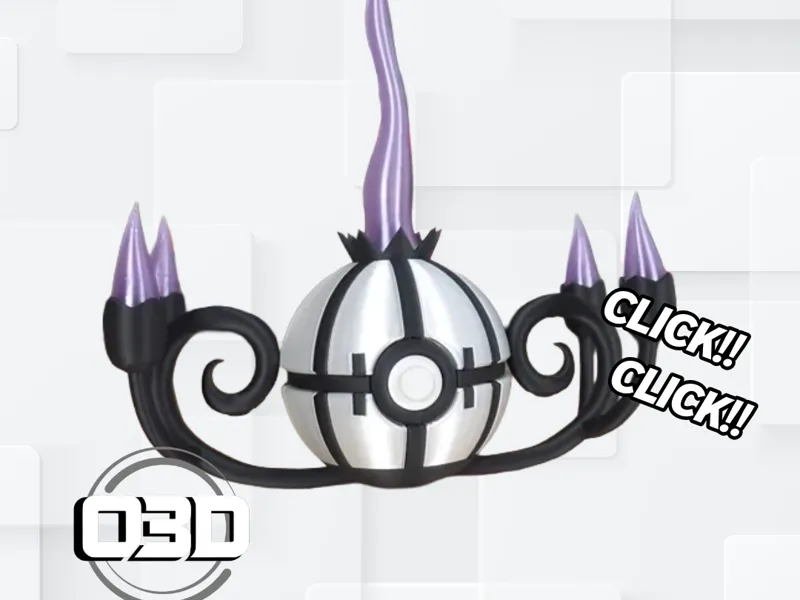 Chandelure Pokeball - O3D (No AMS)