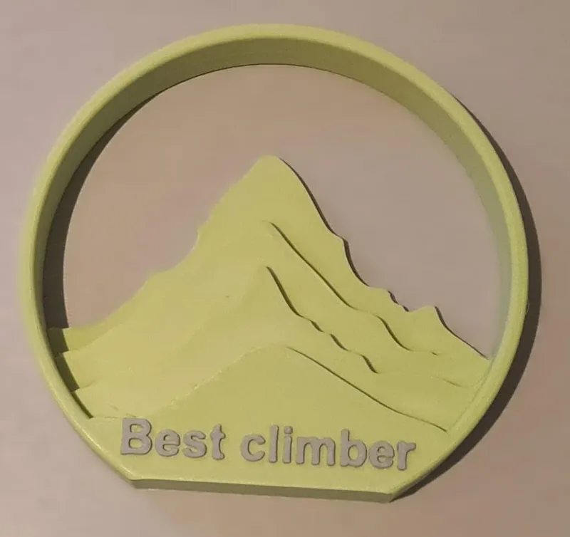 Trophy - Mountain climber - custom logo/text
