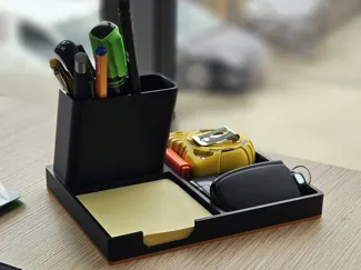 Desk organizer for pencils, notes and accesories