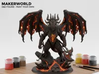 Guerrier draconique infernal - figurine D&D 60mm — photo 2
