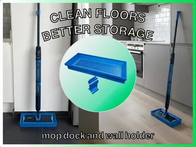 Philips OneUp Mop Dock – Slim with Wall Holder