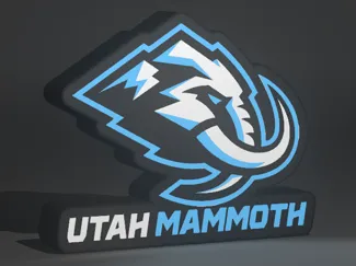 Utah Mammoth Logo Lightbox