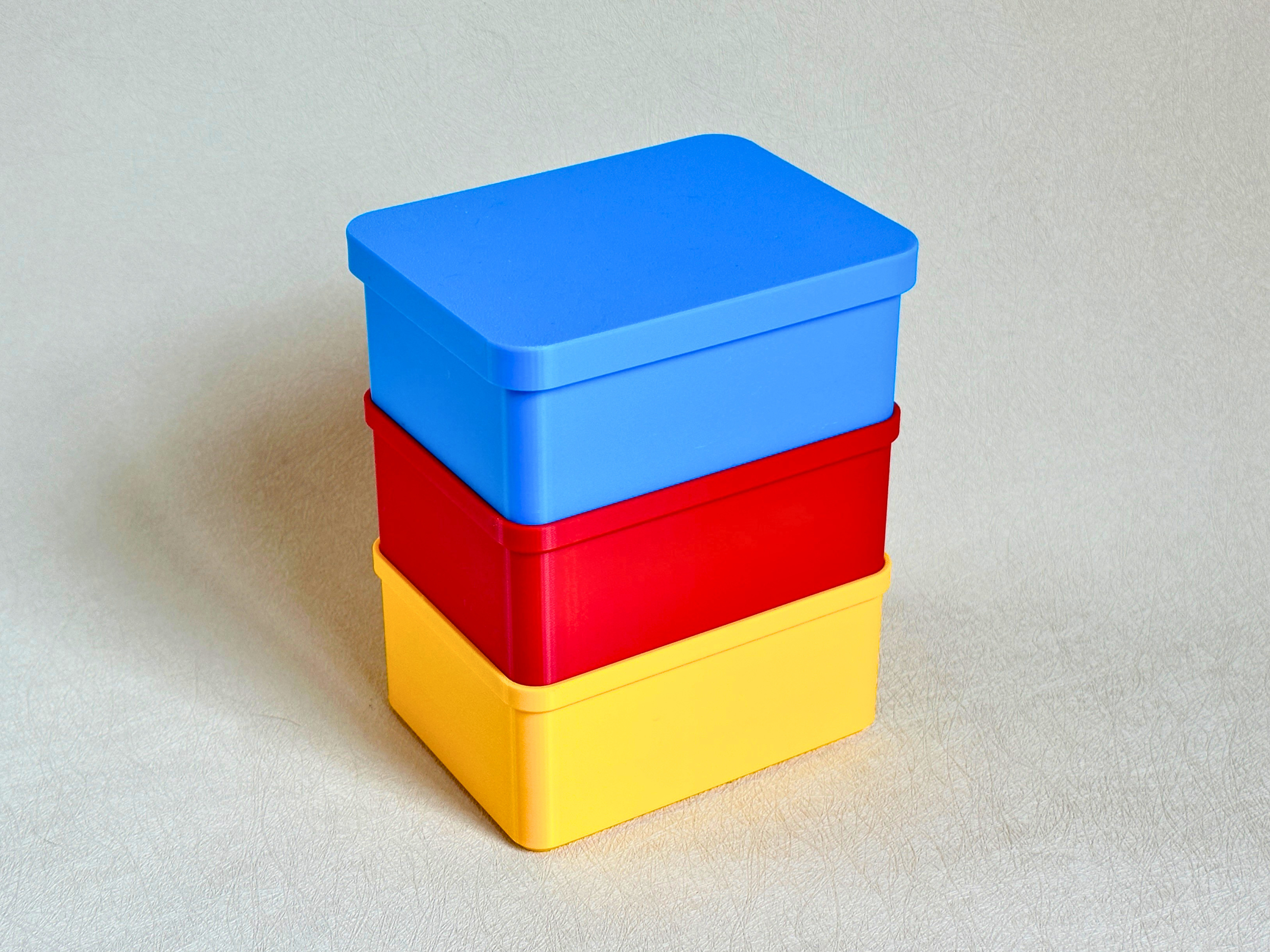 Miniatura 2 do modelo 3D Customizable Stackable Box with Lid (Parametric)