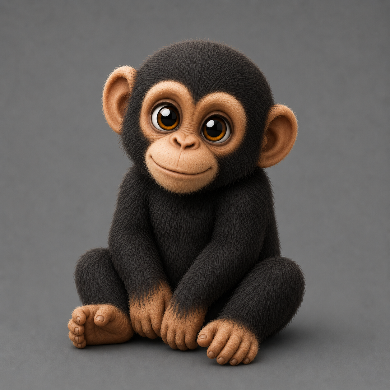 Miniatura 2 do modelo 3D Chibi Monkeys