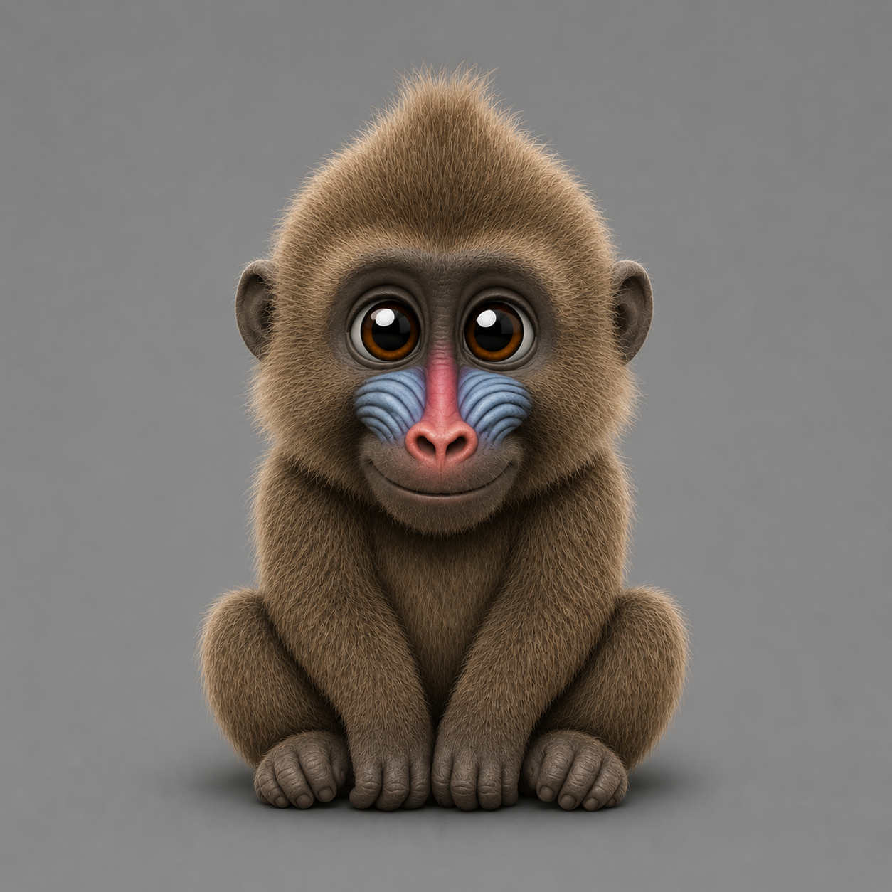 Miniatura 5 do modelo 3D Chibi Monkeys