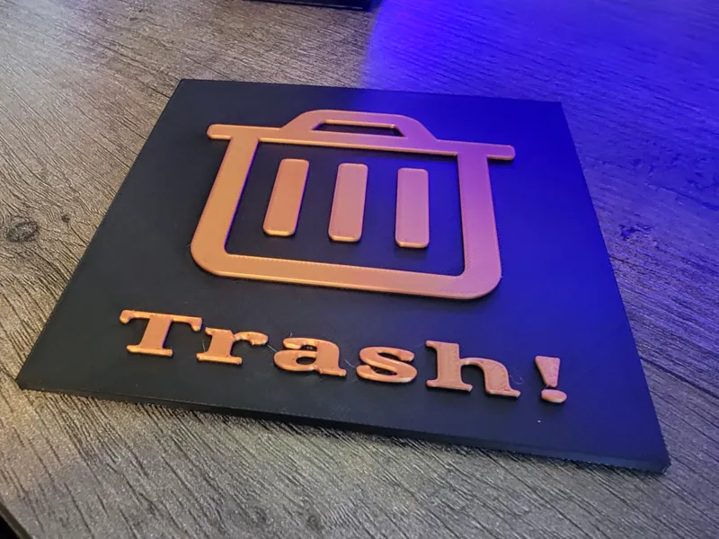 Trash Sign