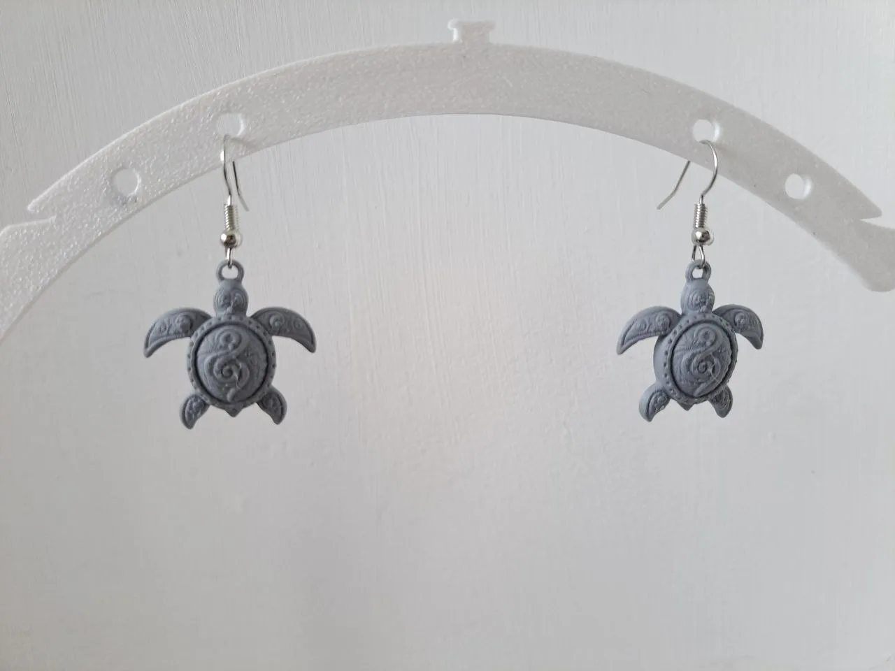 Tribal Turtle Earrings & Keychain – 2 Size Options view 4
