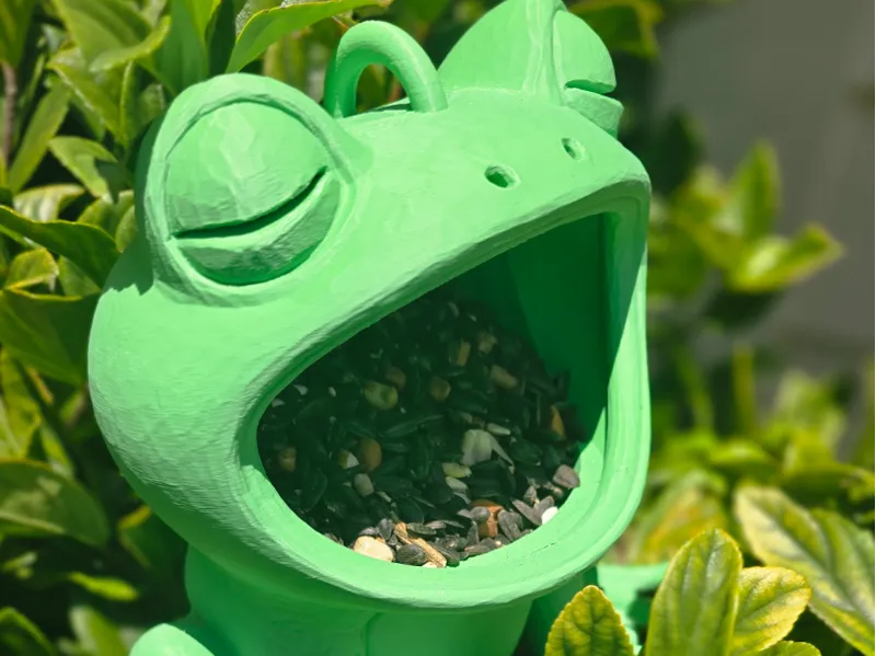 Frog Bird Feeder | Hanging Feeder