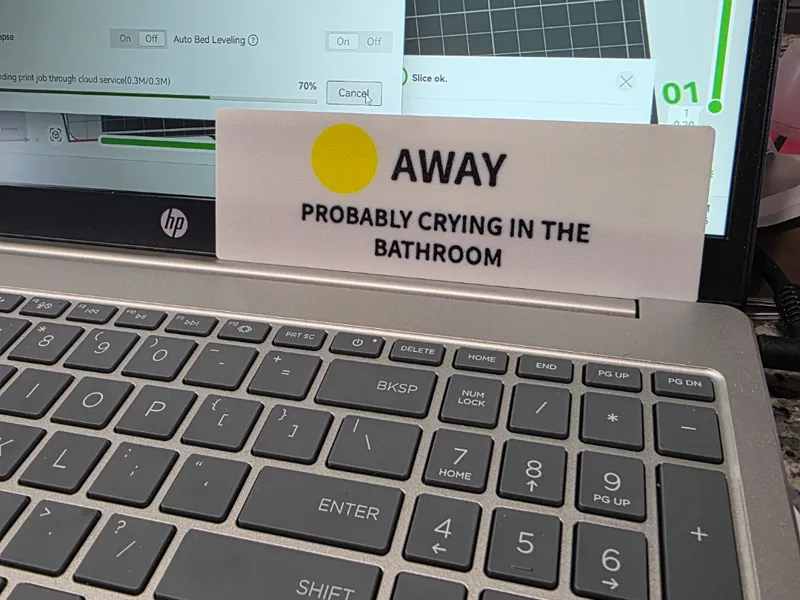 Real Teams Status - Away Crying In The Bathroom