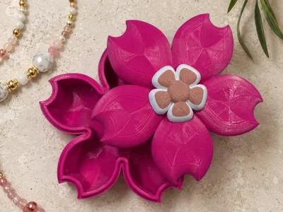Cherry Blossom Trinket Box - No AMS Needed!