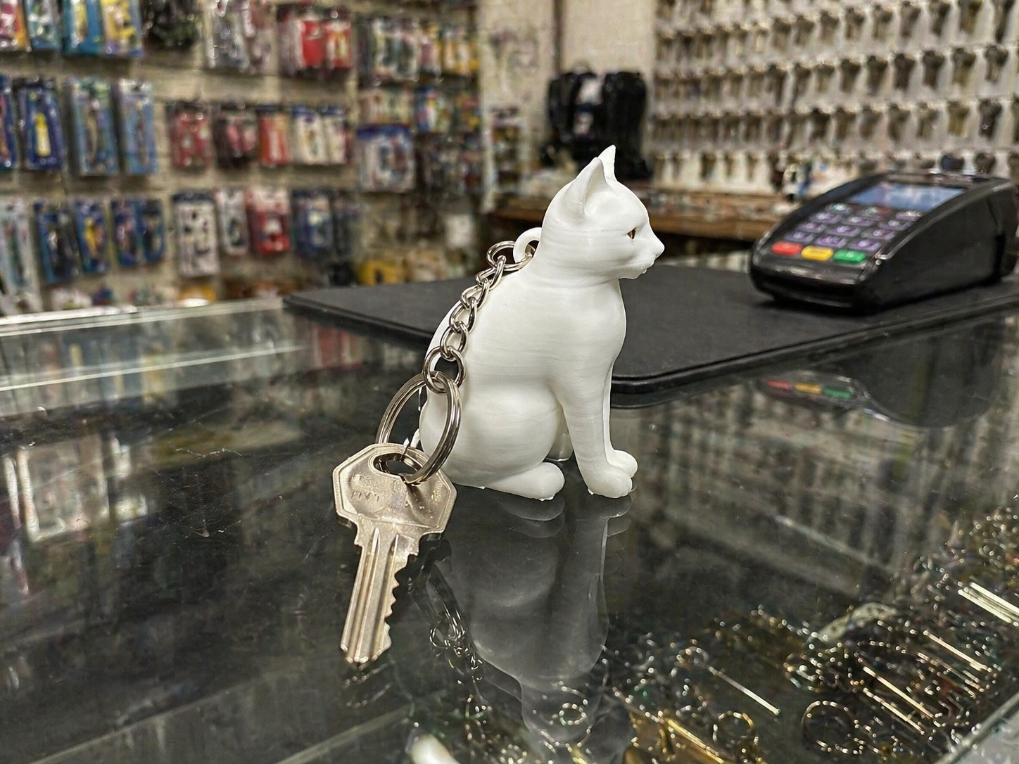 Miniatura 4 do modelo 3D KeyCat keychain