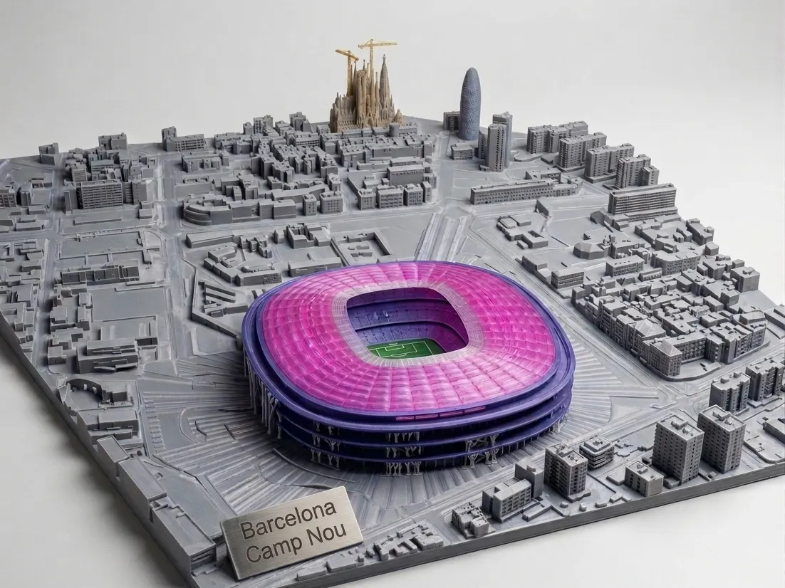 Maquette du stade Camp Nou