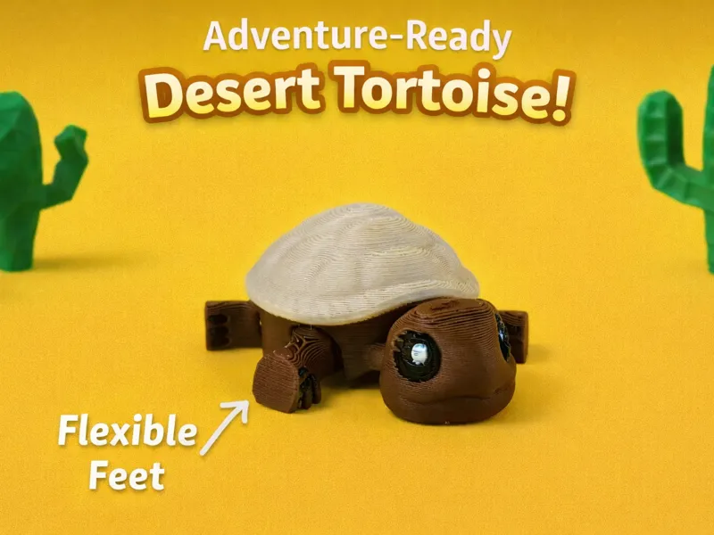 Desert Tortoise – Articulated Flexi Figure