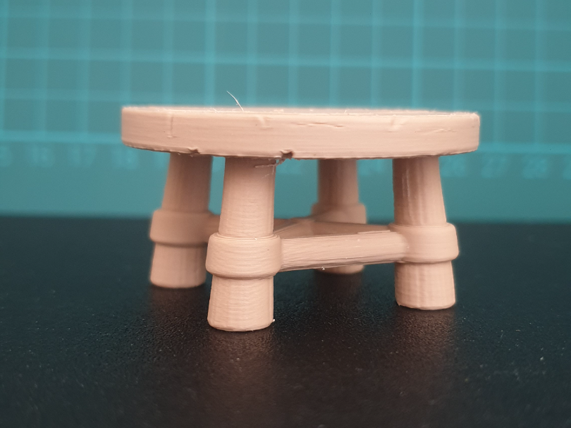 Wooden Table Miniature Prop