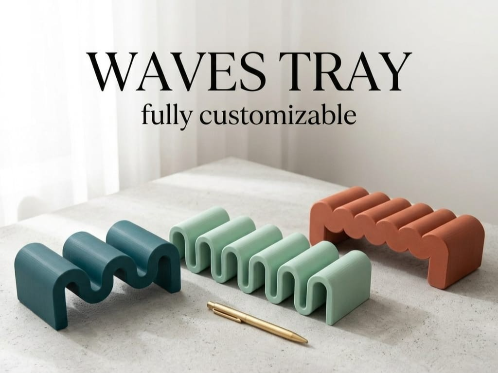 Waves Tray - Parametric