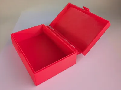Box Print in place with hinges and lock