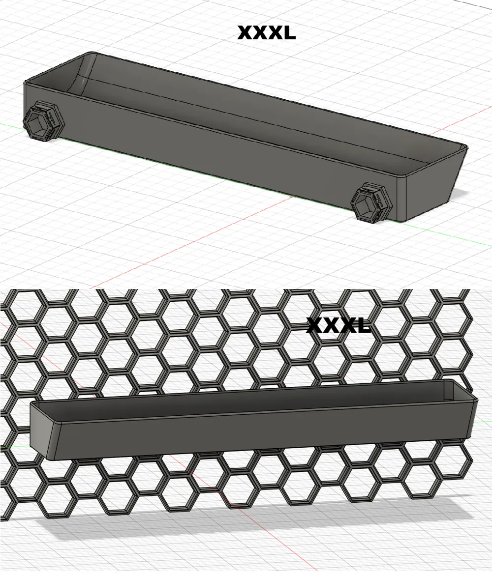 HSW Bin Bigger Sizes - Honeycomb Storage Wall - Free 3D Print Model ...