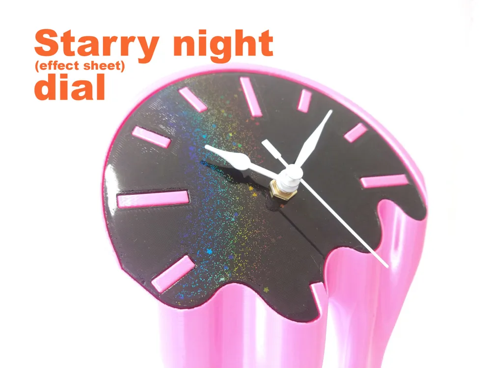 Melting Clock! (no supports) by Rossero MakerWorld: Download Free 3D Models