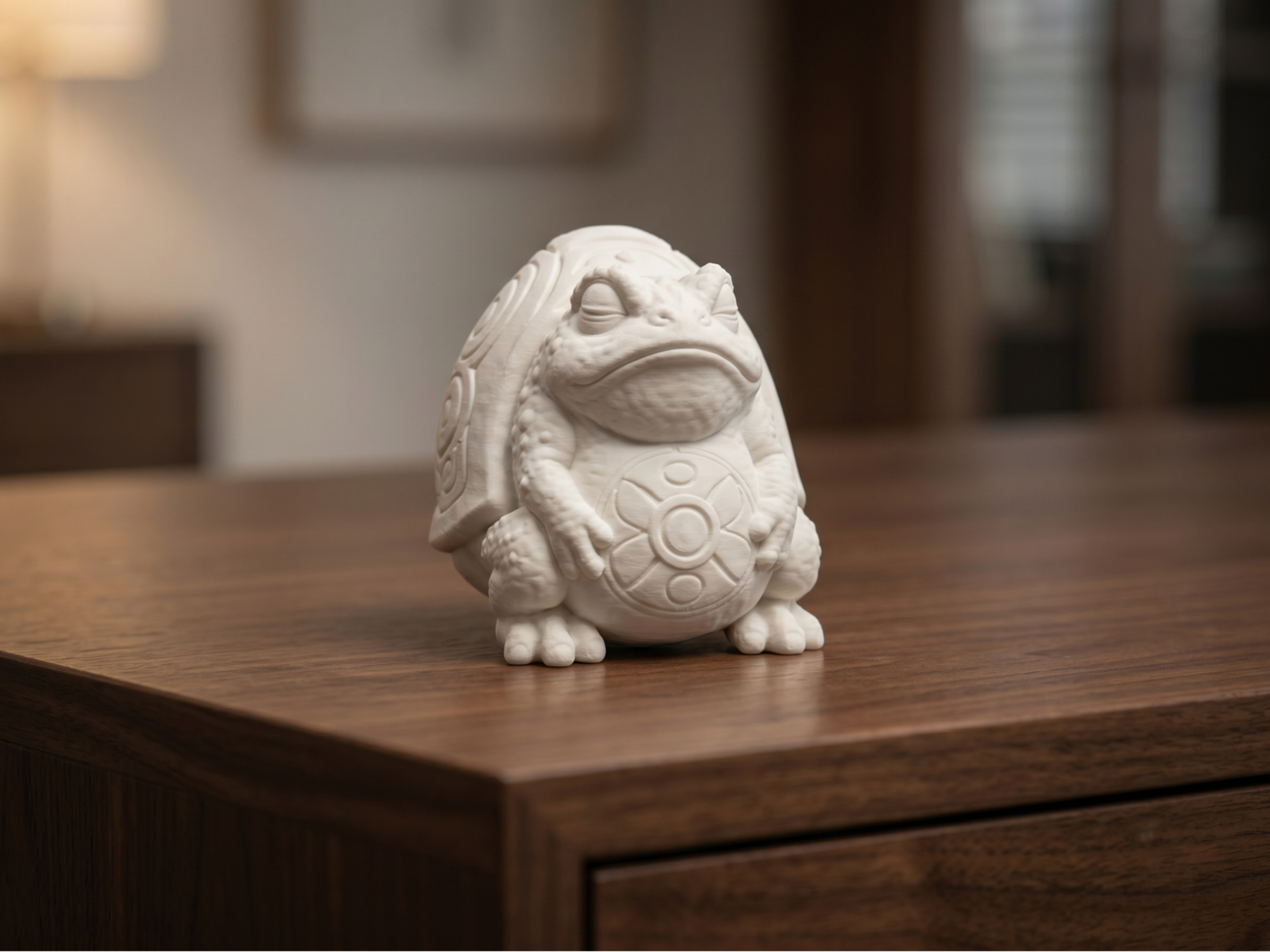 Ancient Oracle Frog - Fantasy Toad Figure