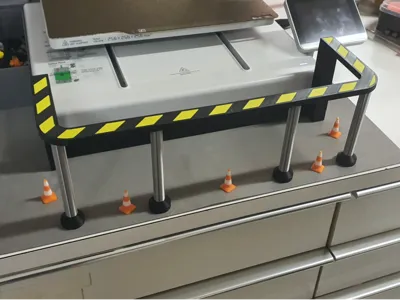 A1 Construction Zone - front safety line