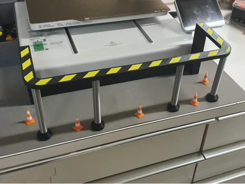A1 Construction Zone - front safety line
