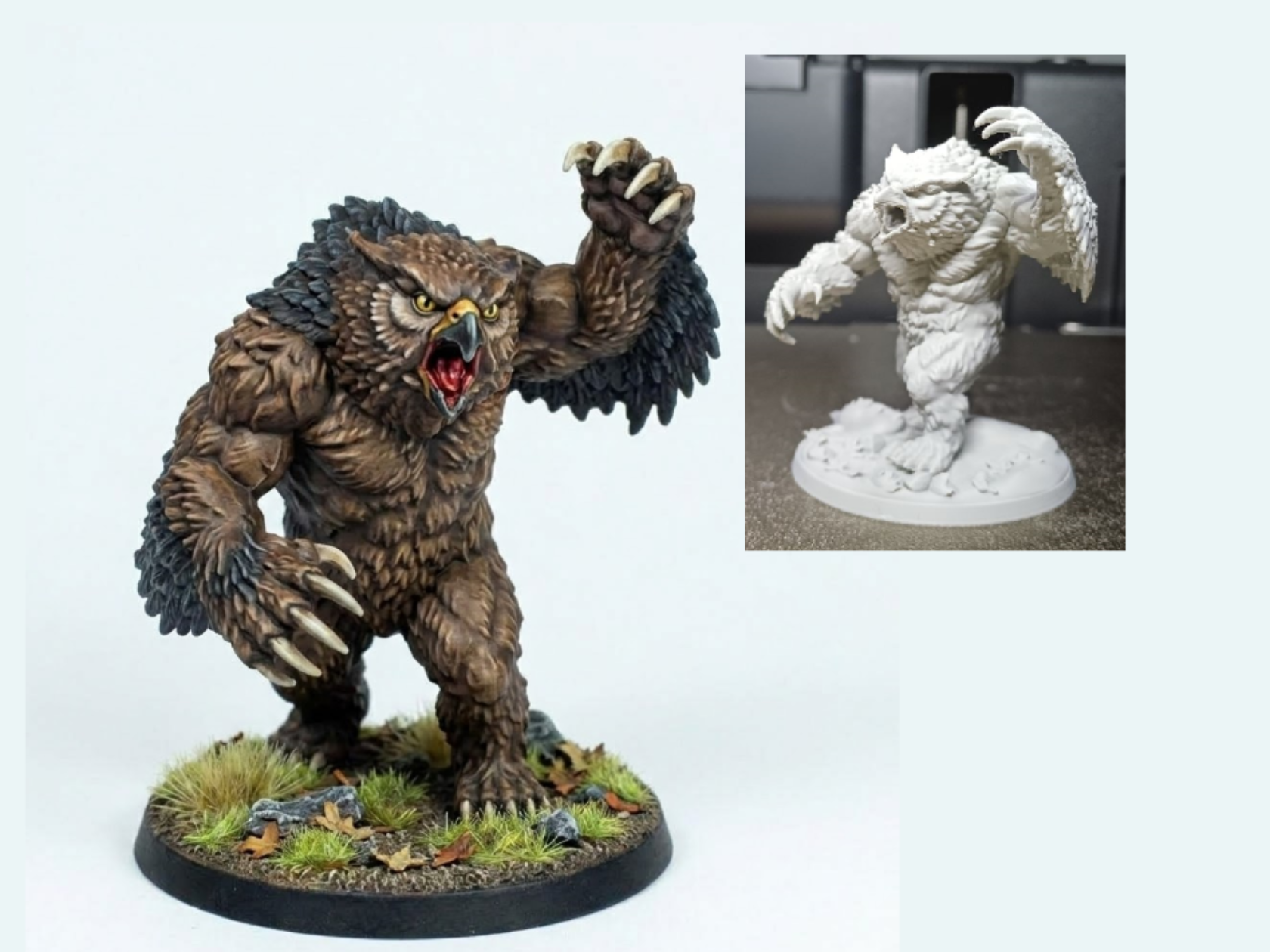 DnD Owlbear / Print friendly