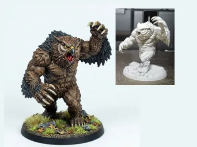 DnD Owlbear / Print friendly