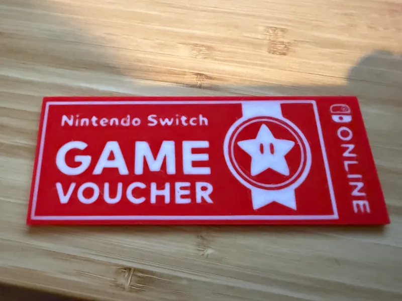 Nintendo Switch game voucher