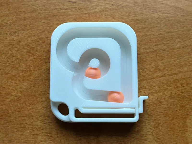 Print-in-Place Handheld Marble Run