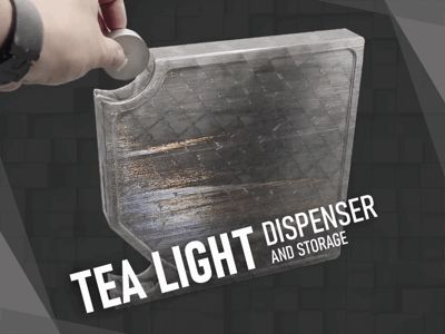 Tea Light Dispenser + Storage | 2 Sizes | 4 Styles