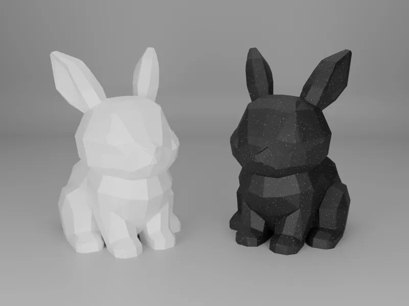 Low Poly Rabbit | Cute Minimal 3D Bunny