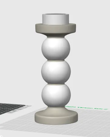 Accesorio de iluminación decorativa: Simple Modern Tall Sphere Bubble Candle Holder — vista de referencia 4